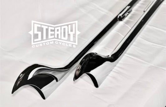 SCC SHARKFIN PIPES (CHROME)