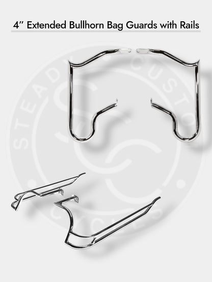 PROTECTORES Y RIELES DE BOLSA DE BULLHORN EXTENDIDO DE 4" SCC