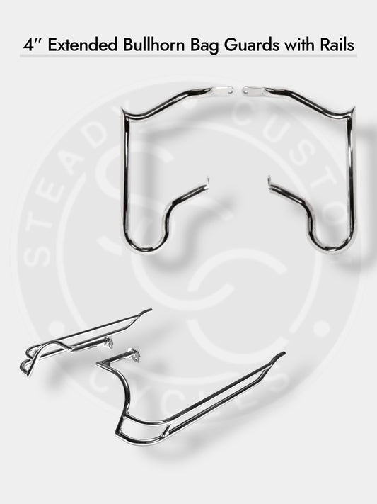 PROTECTORES Y RIELES DE BOLSA DE BULLHORN EXTENDIDO DE 4" SCC