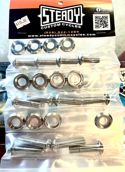 SCC CHROME FENDER BOLT KIT