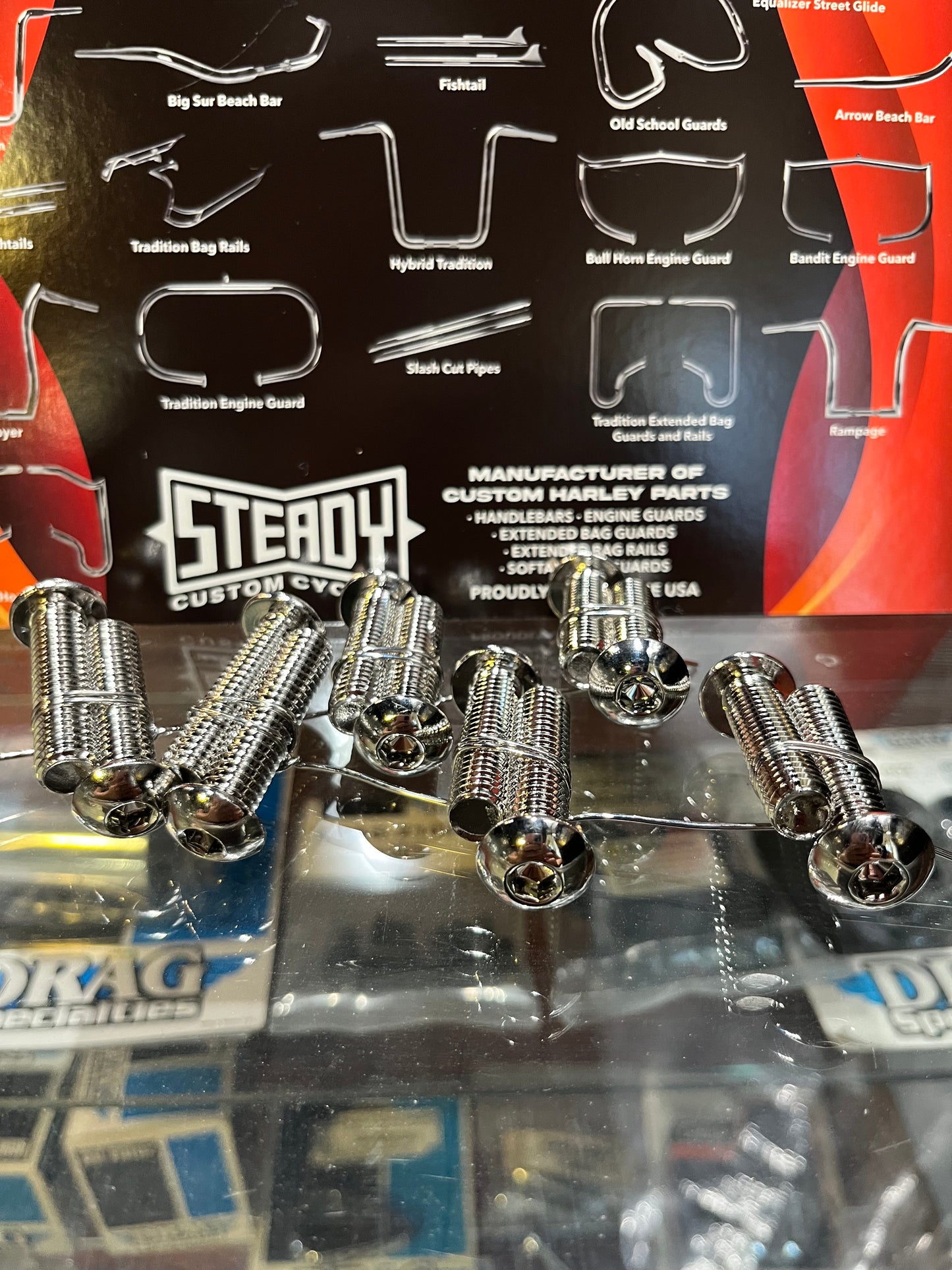 SCC CHROME FENDER BOLT KIT