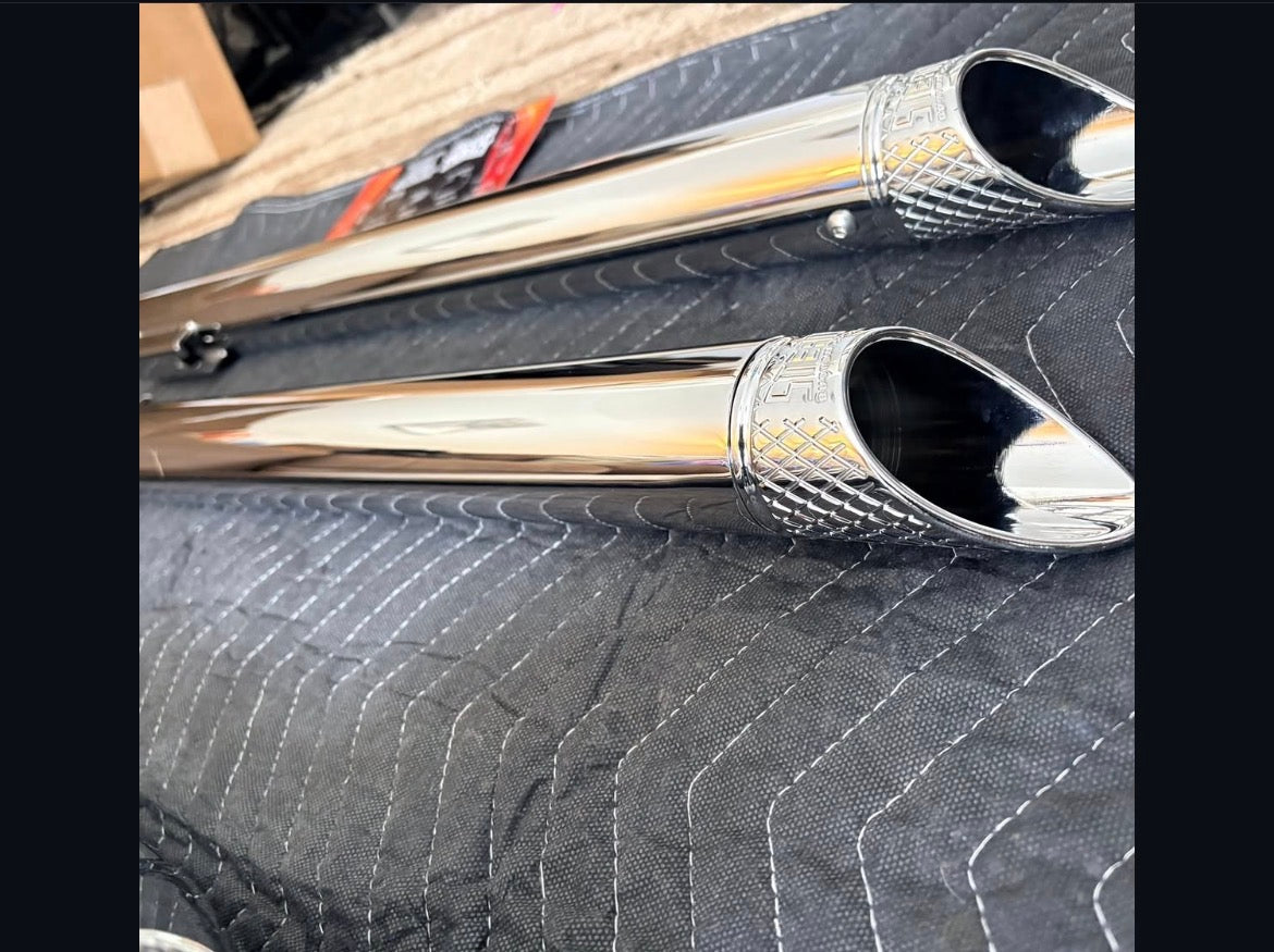 SCC Fat Pipes w/Diamond Slash Cut Tips