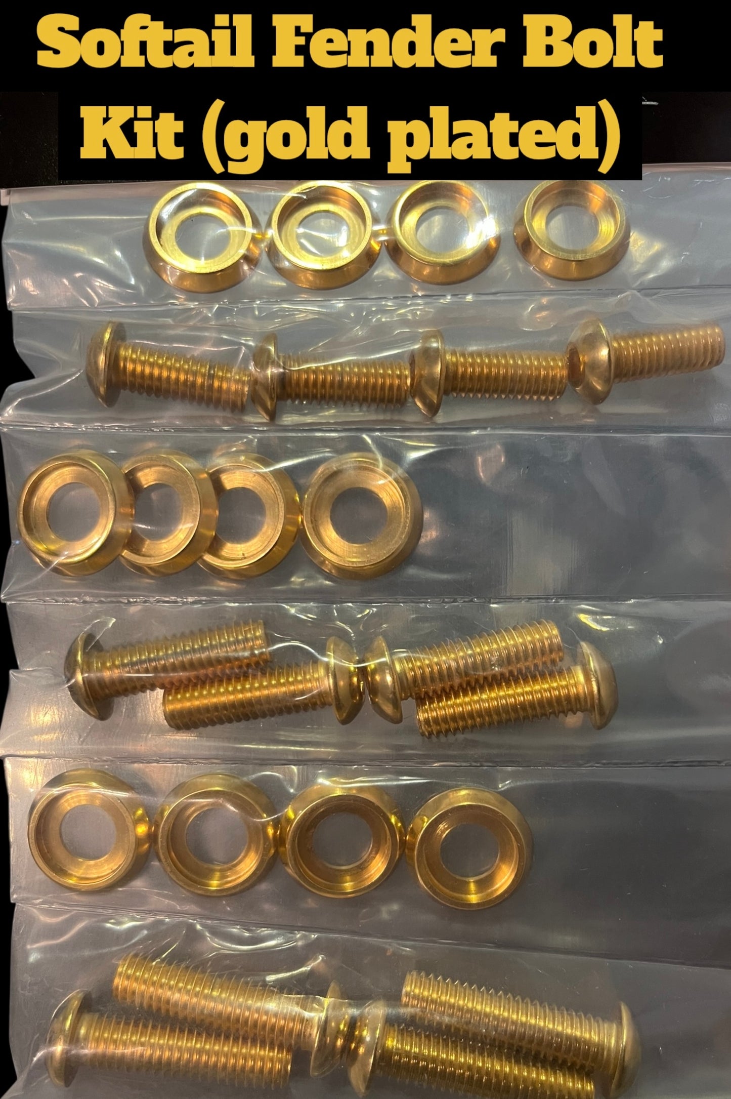 SCC CHROME FENDER BOLT KIT