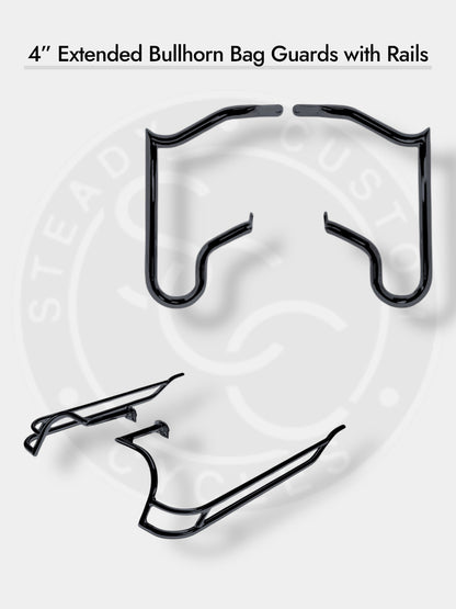 SCC 4" EXTENDED BULLHORN BAG GUARDS & RAILS