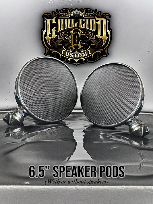 CC CUSTOMZ 6.5" CHROME SPEAKER PODS