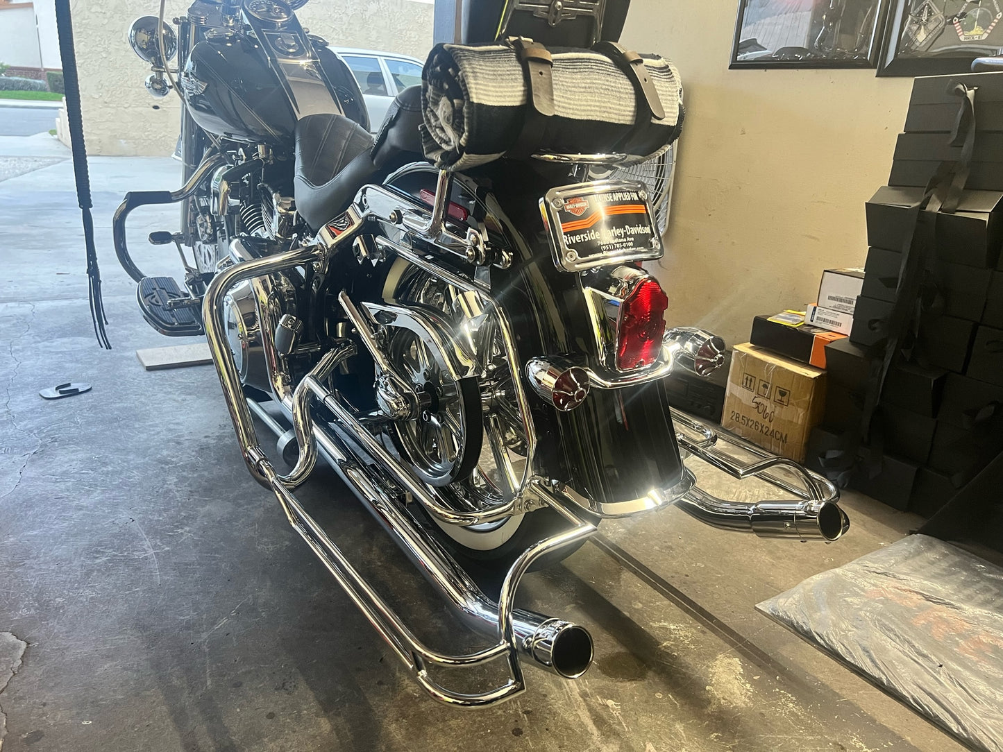 SCC EXTENDED TRADITION BAG GUARDS & RAILS softail